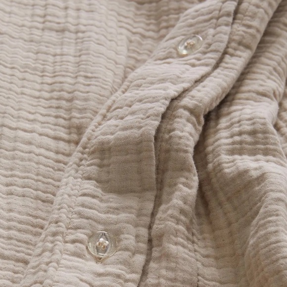 NWT QUINCE Organic Airy Gauze Duvet Cover Set King/Cal King Dune 4644 - Picture 6 of 13